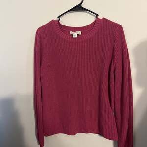 Coldwater Creek Red Cable Knit Sweater